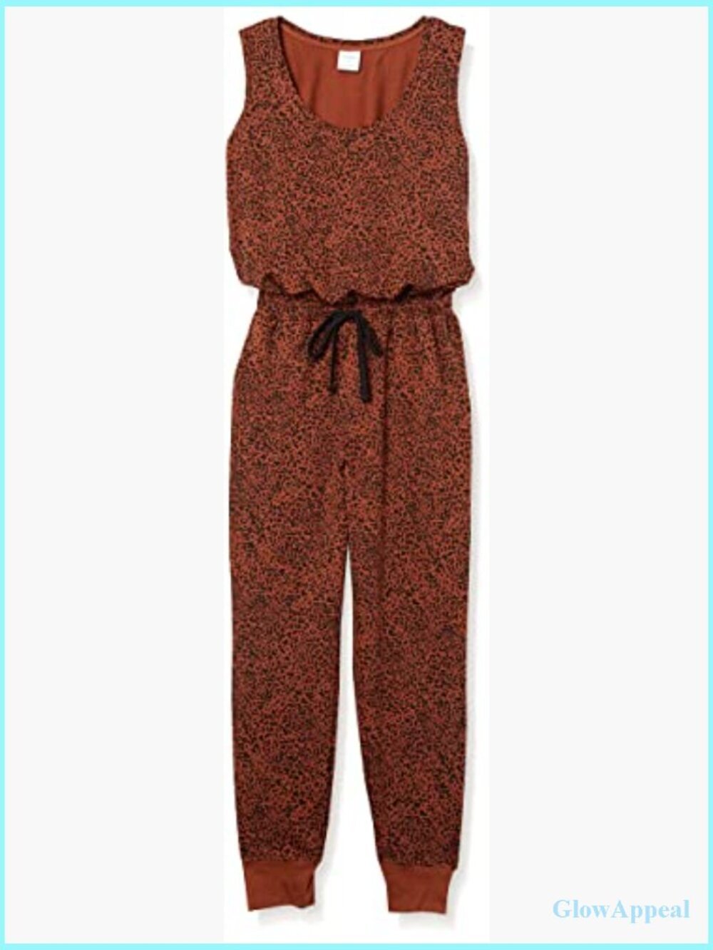 Women's Studio Terry Stretchy Jumpsuit Exercise Jogger Drawstring - Picture 7 of 7
